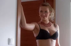 Glam girl Nikky Dream wears lingerie to get two cocks and a hot DP - Bang