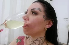 Double Anal Creampie Goes Wet