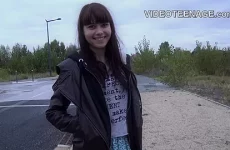 shy 18 years old girl does her first porn casting