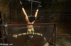 Rain DeGrey in Underwater Inverted SybianHelpless big tittied blonde suffers mindblowing orgasms - DeviceBondage