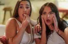 Lesbian Step Sisters 9 Scene 3 - Movie Night featuring Karlee Grey