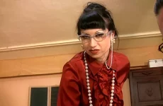 Lustful ugly MILF shows her goods